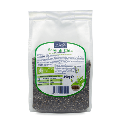 Hạt Chia hữu cơ 250g Sottolestelle Organic Chia Seeds