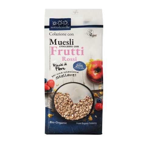 Ngũ Cốc Giòn Muesli Berry hữu cơ Sottolestelle Organic Muesli Berries