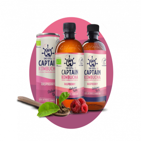 Trà KomBuCha Hữu Cơ Vị Mâm Xôi